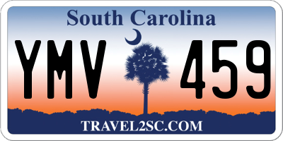SC license plate YMV459