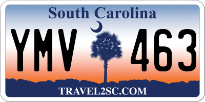 SC license plate YMV463