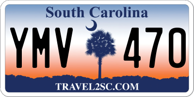 SC license plate YMV470