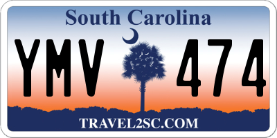 SC license plate YMV474