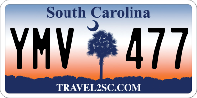 SC license plate YMV477