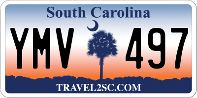 SC license plate YMV497