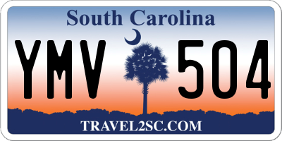 SC license plate YMV504