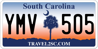 SC license plate YMV505