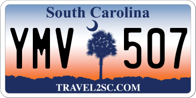 SC license plate YMV507