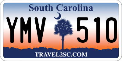 SC license plate YMV510