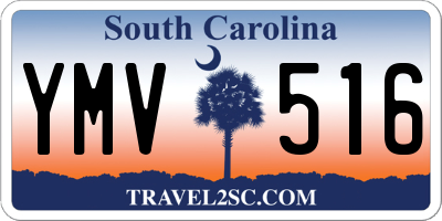 SC license plate YMV516