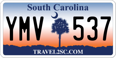 SC license plate YMV537