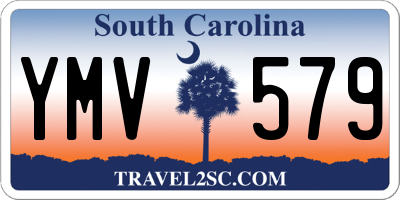 SC license plate YMV579