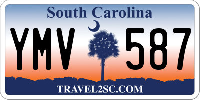 SC license plate YMV587