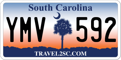 SC license plate YMV592