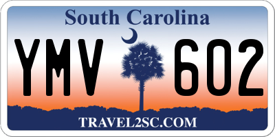 SC license plate YMV602