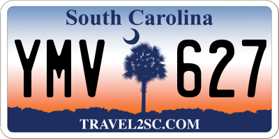 SC license plate YMV627