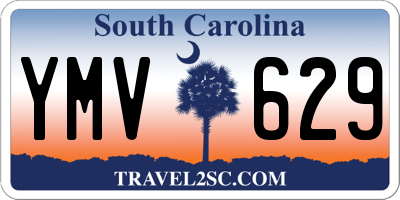 SC license plate YMV629