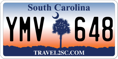 SC license plate YMV648