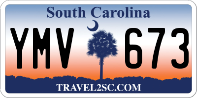 SC license plate YMV673