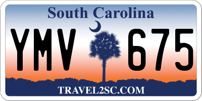 SC license plate YMV675