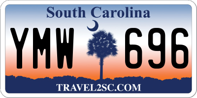 SC license plate YMW696