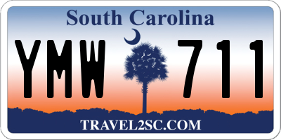 SC license plate YMW711