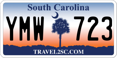 SC license plate YMW723