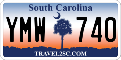 SC license plate YMW740
