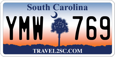 SC license plate YMW769