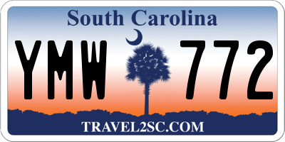 SC license plate YMW772