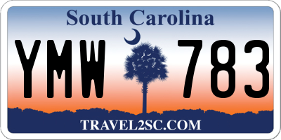 SC license plate YMW783