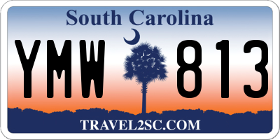 SC license plate YMW813