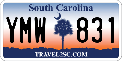 SC license plate YMW831
