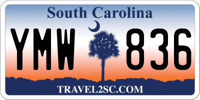 SC license plate YMW836