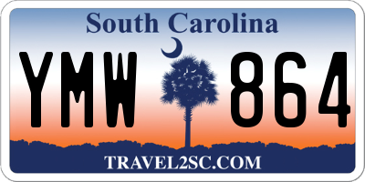 SC license plate YMW864