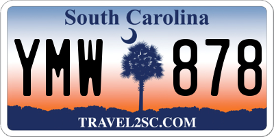 SC license plate YMW878