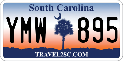SC license plate YMW895