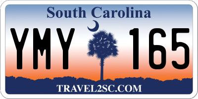 SC license plate YMY165