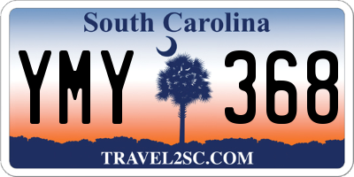 SC license plate YMY368