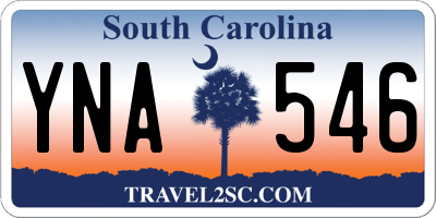 SC license plate YNA546