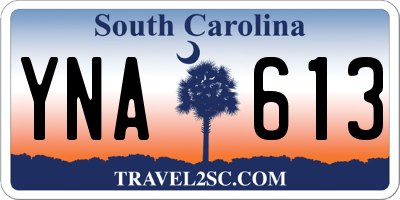 SC license plate YNA613