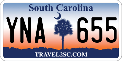 SC license plate YNA655