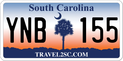 SC license plate YNB155