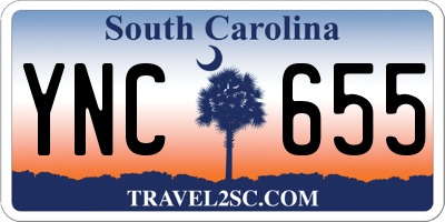 SC license plate YNC655