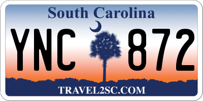 SC license plate YNC872