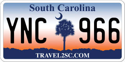 SC license plate YNC966