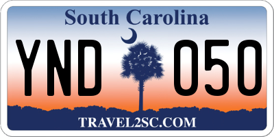 SC license plate YND050
