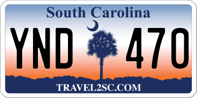 SC license plate YND470