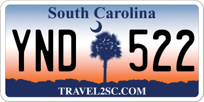 SC license plate YND522