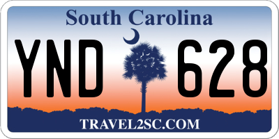 SC license plate YND628