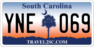 SC license plate YNE069