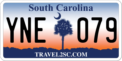 SC license plate YNE079
