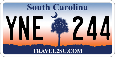SC license plate YNE244